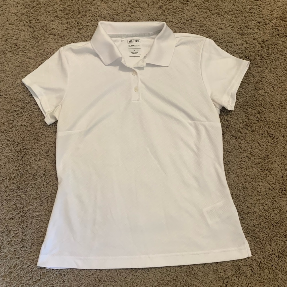 Adidas Golf Clima Cool White Shirt Small